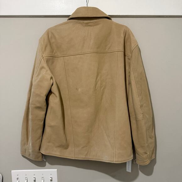 New Reformation Veda Bennett Oversized Leather Jacket - Picture 3 of 8